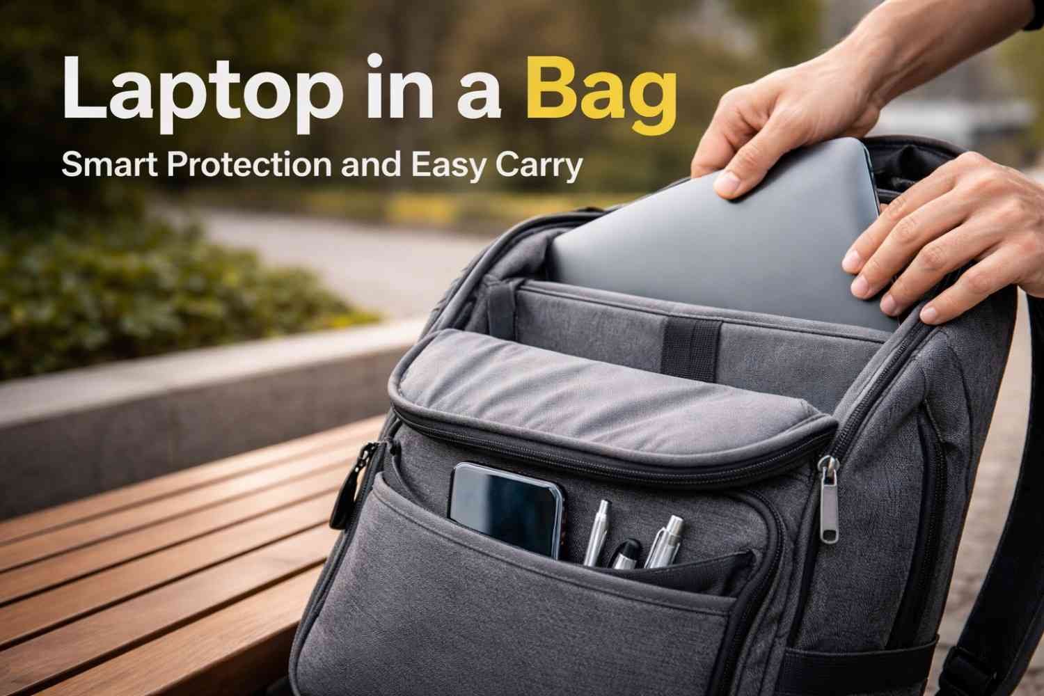 Laptop in a Bag Smart Protection and Easy Carry